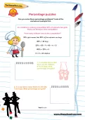 Percentage puzzles