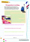 Perspective in writing worksheet