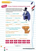Phase 3 phonics missing tricky words