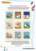Picture sequencing for stories activity