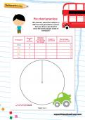 Pie chart practice worksheet