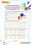 Place value practice worksheet