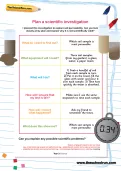 Plan a scientific investigation worksheet