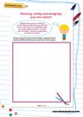 Planning, writing and designing your own advert worksheet