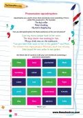 Possessive apostrophes worksheet