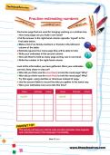 Practise estimating numbers worksheet