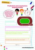 Predictions and conclusions: keeping healthy worksheet