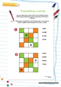 Prepositions x-words