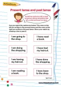 Present tense and past tense worksheet