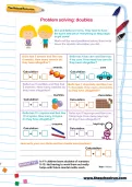 Problem solving: doubles worksheet