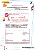 Pronouns revision worksheet