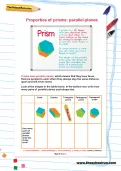 Properties of prisms: parallel planes worksheet