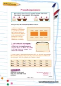 Proportion problems worksheet