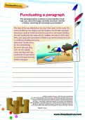 Punctuating a paragraph worksheet