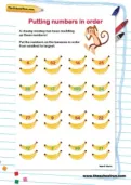 Putting numbers in order worksheet
