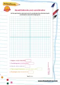 Quadrilaterals and coordinates worksheet