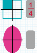 Recognising one, two, three and four quarters of a shape tutorial