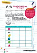 Race to find 2D and 3D shapes