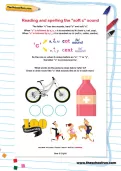 Reading and spelling the “soft c” sound worksheet
