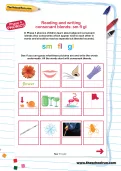 Reading and writing consonant blends: sm fl gl worksheet