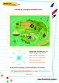Reading compass directions worksheet