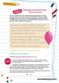 Reading comprehension: the /er/ sound