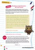 Reading comprehension: the /ow/ sound (Phase 3 phonics)