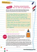 Reading comprehension: the ‘ue’ and ‘ew’ graphemes (Phase 5 phonics)