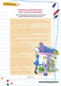 Reading comprehension: Alice and the Caterpillar