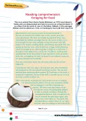 Reading comprehension: foraging for food