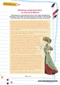 Reading comprehension: Jo and Aunt March