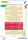 Year 2 reading comprehension: Pond habitats