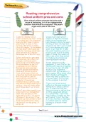 Reading comprehension: school uniform pros and cons