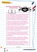 Reading comprehension: storyboarding worksheet