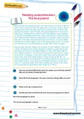 Reading comprehension: The blue planet