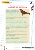 Reading comprehension: THE FARMER AND THE SPARROW