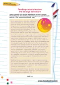 Reading comprehension: the strange adventure