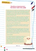 Reading comprehension: THE WOLF AND THE LAMB