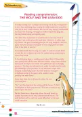 Reading comprehension: THE WOLF AND THE LEAN DOG