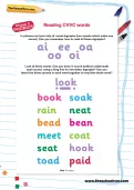 Reading CVVC words