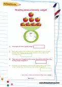 Reading measurements: weight worksheet
