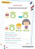 Reading scales worksheet