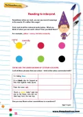 Reading to interpret worksheet