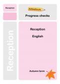 Reception English Progress checks, TheSchoolRun