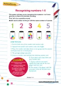 Recognising numbers 1-5