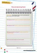 Recount planning frame worksheet
