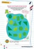 Regular and irregular shapes puzzle