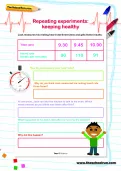 Repeating experiments worksheet
