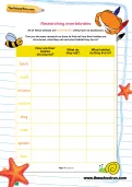 Researching invertebrates worksheet