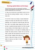 Revising capital letters and full stops worksheet